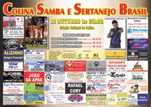 Cartaz Colina Samba e Sertanejo Brasil